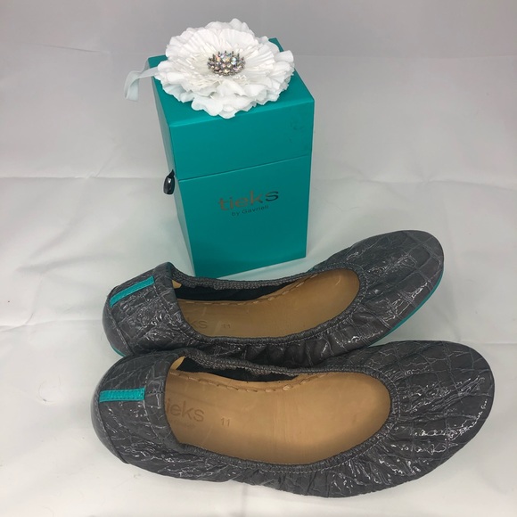 Tieks Shoes - Tieks Slate Grey Croc Size 11